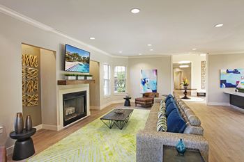 Clubhouse with lounge, fireplace and wifi
